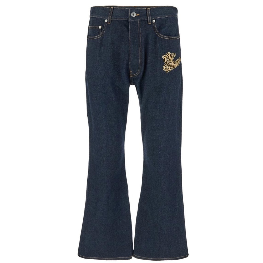 NWOT Off-White Dark Blue Bootcut Jeans Size 31